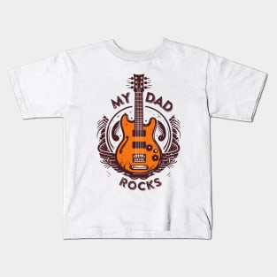 my dad rocks! Kids T-Shirt